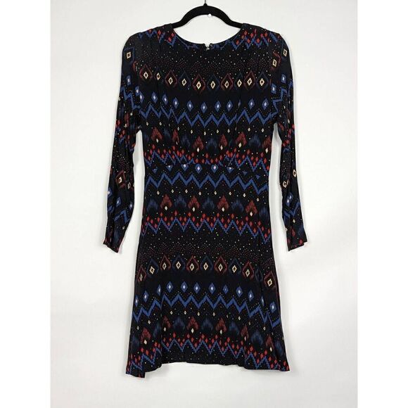 & other stories geometric long sleeve dress size 4 - Picture 1 of 5